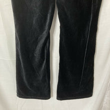 Load image into Gallery viewer, White House Black Market Blanc Womens Black Velour Boot Leg Pants Size 10S