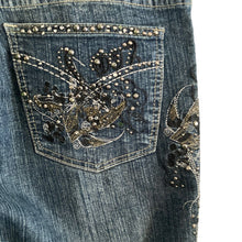 Load image into Gallery viewer, Daniel Jeans Womens Juniors Size 13 14 Beaded Embroidered Stretch