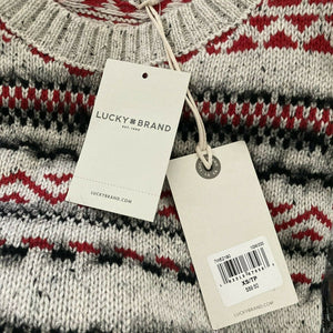 Lucky Brand Sweater Faire Aisle Pullover Multicolor Womens Size XS