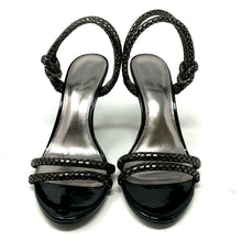 Load image into Gallery viewer, Calvin Klein Amber Metallic Python PR Womens Open Toe Heeled Sandals 7.5