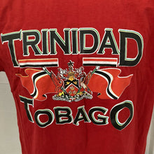 Load image into Gallery viewer, Vintage Trinidad &amp; Tobago T Shirt Mens Size Small Red Carribean Tribal Creole