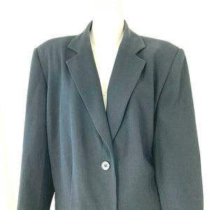 Nygard Collectiion Womens Black Plus Size Blazer Size 16