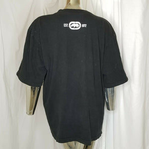 Ecko Unltd Mens Black White Logo Short Sleeved T-shirt Large