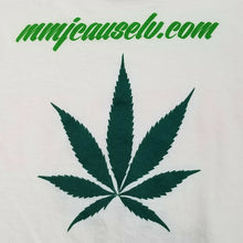 Load image into Gallery viewer, White Green Hot Pink Patients Over Profit Weed Pot MMJ Las Vegas T-shirt L