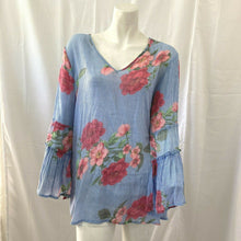 Load image into Gallery viewer, Zak &amp; Rachel Women’s Multicolored Floral Blouse Large