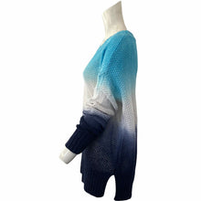 Load image into Gallery viewer, J Crew Sweater Ombré Blue Pullover Women’s Size Medium