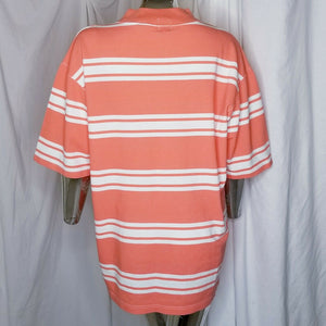 GAP Shirt Mens Golf Style Casual Size Large Orange and White