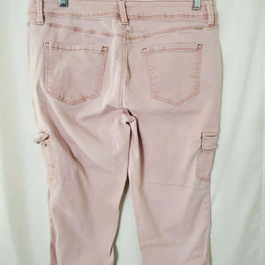 YMI Anklet Womens Pink Denim Jeans Juniors Size 13
