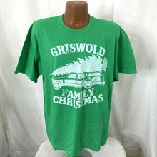 Load image into Gallery viewer, National Lampoons Griswold Family Christmas Green and White Mens Tshirt XL