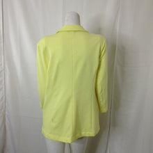 Load image into Gallery viewer, Metaphor Womens Yellow Light Polyester Blazer Large