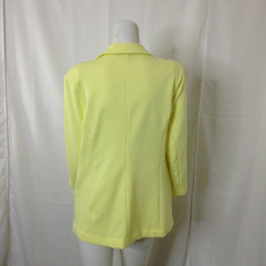 Metaphor Womens Yellow Light Polyester Blazer Large