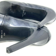 Load image into Gallery viewer, Nine West Dark Gray Metallic Open Toe Heel Size 9.5 M