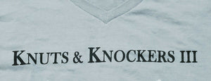 Ragner Knuts & Knockers III Womens Gray Vneck Short Sleeve Tshirt M