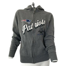 Load image into Gallery viewer, New England Patriots Hoodie Jacket Gray S NFL Women Super Bowl XLIX Champions