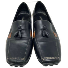 Load image into Gallery viewer, Sesto Meucci Loafers Leather Black and Brown Womens Size 8