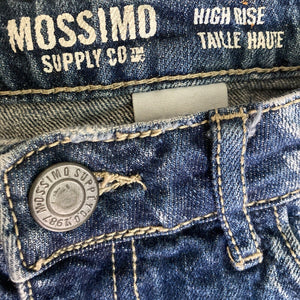 Mossimo Supply Co Shorts High Rise Cutoffs Distressed Juniors Size 9