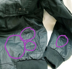 Brave Soul Black Label Jacket 8-Pocket Quilted Lined Full Zip Hooded Size M