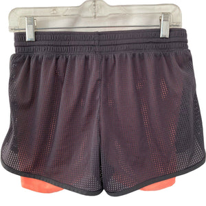 Champion DuoDry Shorts Running Womens Size Medium Orange Gray