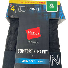 Load image into Gallery viewer, Hanes Premium Comfort Flex Fit 4 Pack Trunks Size XL 40 42