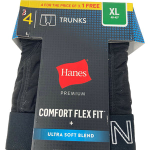 Hanes Premium Comfort Flex Fit 4 Pack Trunks Size XL 40 42