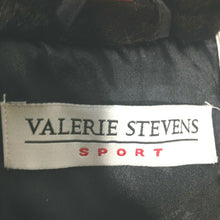 Load image into Gallery viewer, Valerie Stevens Sport Womens Black Zip Front Jacket w Faux Fur Collar Small