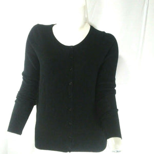 Rhapsodielle Debut Womens Black Cardigan Sweater Large