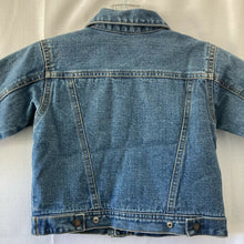 Load image into Gallery viewer, Sesame Street Child’s Blue Denim Trucker Jacket 24 Months