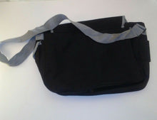 Load image into Gallery viewer, National Geographic Black and Gray Messenger Tote Small to Medium