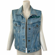 Load image into Gallery viewer, vintage 80s 90s Senor Frogs Cancun Mexico Denim Sleeveless Jean Jacket Vest XL