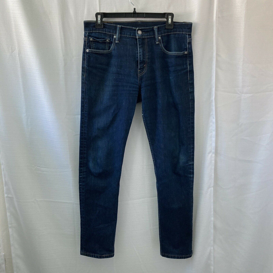 Levi’s 502 Mens Taper Fit Dark Wash Blue Denm Jeans Size 30x32