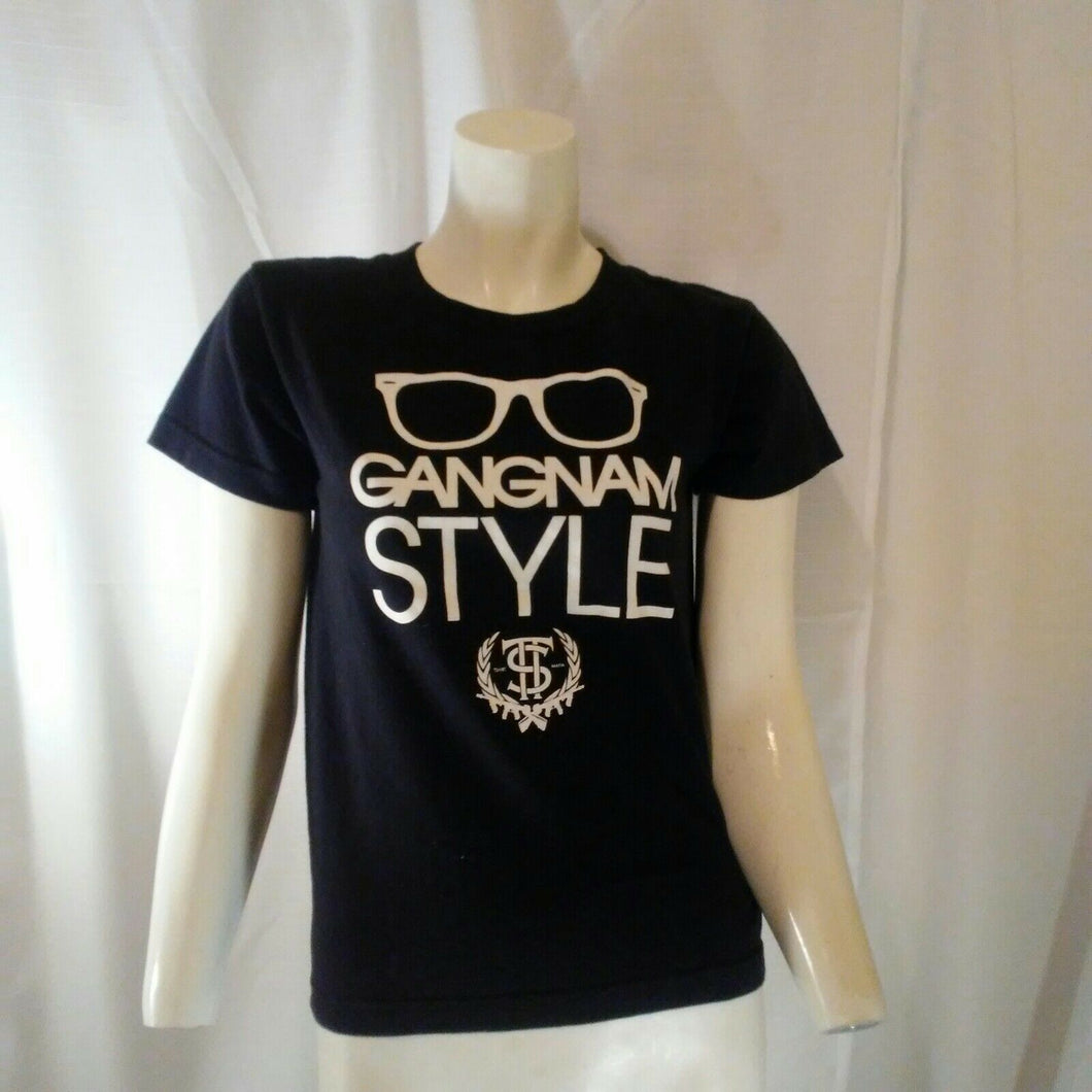 Gangnam Style Youth Black Tshirt with Sunglasses Medium