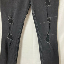 Load image into Gallery viewer, Hollister Classic Stretch High Rise Crop Super Skinny Distress Black Jeans 28x26