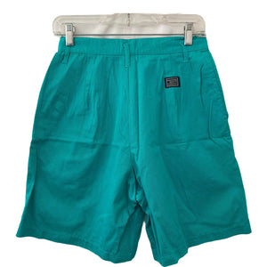 Essential Sports Loafers Shorts Bermuda Aqua Blue Womens Size 8 Hi Rise