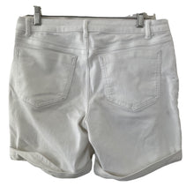 Load image into Gallery viewer, Simply Vera Vera Wang Shorts Womens White Denim Size 8 Stretch Bermuda Cuffed