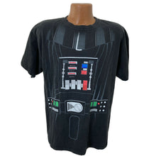 Load image into Gallery viewer, Star Wars Darth Vader Black T-shirt adult size Large sith empire chest plate pic