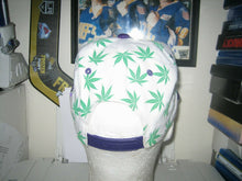 Load image into Gallery viewer, leader weed pot baseball hat cap adult one size white green purple snapback