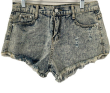 Load image into Gallery viewer, Unbranded Short Shorts Distressed Acid Wash Womens Size Large