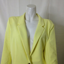 Load image into Gallery viewer, Metaphor Womens Yellow Light Polyester Blazer Large