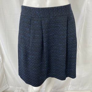 Halogen Womens Blue Black Pattern Skirt Size 6