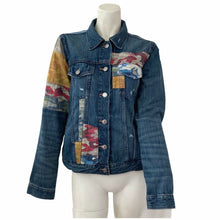 Load image into Gallery viewer, Gap Jacket Denim Camo Womens Size Medium Gap For Good