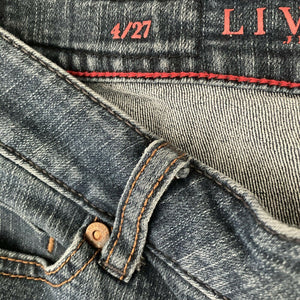 Liverpool Jeans company Sadie Straight Medium Wash Blue Jeans 4 27