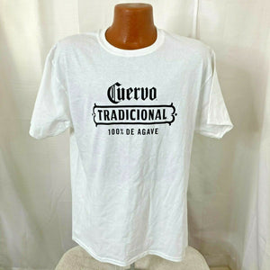 Cuero Tradicional 100% De Agave Mens Unisex White Tshirt Size Large