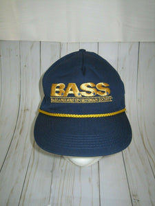 NWOT VINTAGE 80S 90S BASS FISHING BASEBALL HAT CAP ADULT ONE SIZE VTG NEW RARE