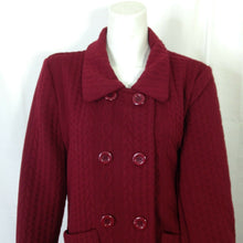 Load image into Gallery viewer, Jon and Anna Womens Maroon Red Long Cardigan Jacket Medium