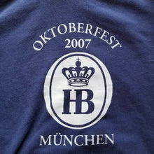 Load image into Gallery viewer, Womens Navy Blue Oktoberfest Munchen Hofbraus Long Sleeved Sweatshirt Hoodie M