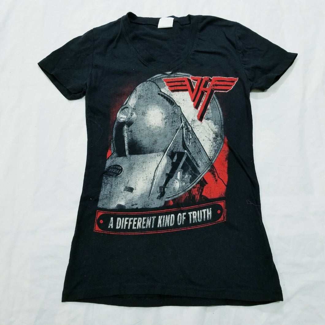 Van Halen A Different Kind of Truth womens Black V Neck Tshirt Small