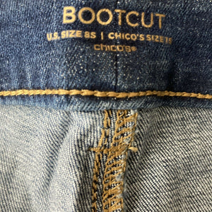 Chicos Jeans Jordan Bootcut Chicos Size 1S US Size 8S Womens Dark Wash