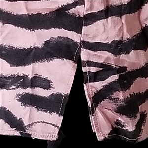 Cami NYC Diane Womens Pink Black Prism Zebra 100% Silk Camisole Top XS