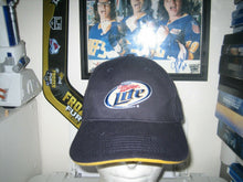 Load image into Gallery viewer, miller lite beer baseball cap hat adult blue brand new blue yellow