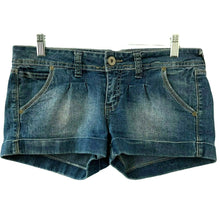 Load image into Gallery viewer, Wallflower Womens Blue Denim Short Shorts Juniors Size 7